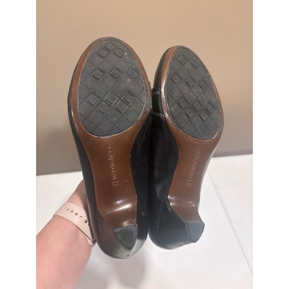 Naturalizer Comfort Black Leather Kitten Heel Loafer Pumps Womens Size 9 N - Picture 6 of 7